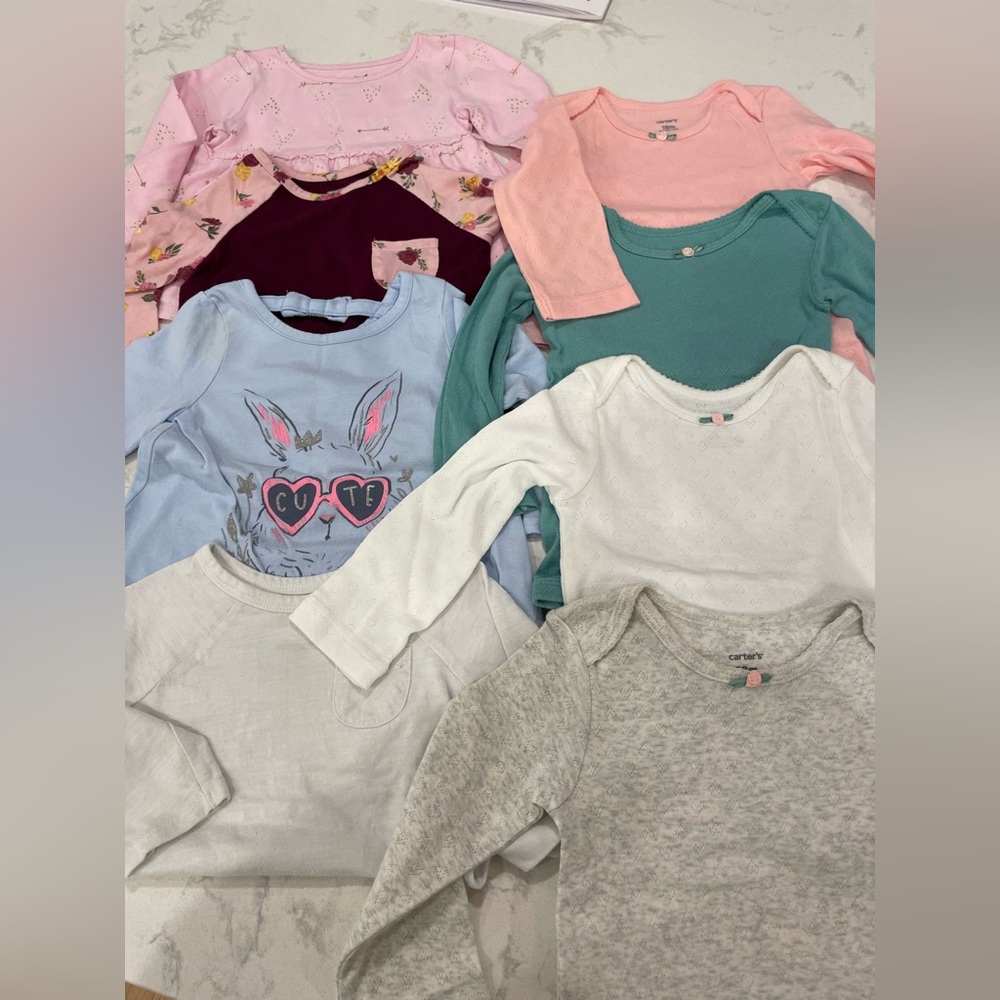 Baby girl 18m spring lot long sleeve tops